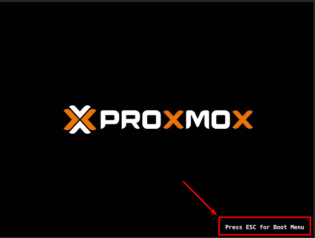 ESC boot Proxmox